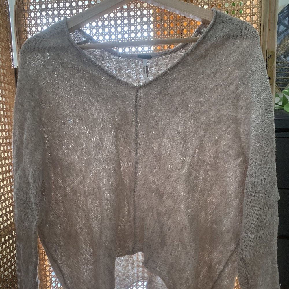 Free People Crop Cashmere Sweater